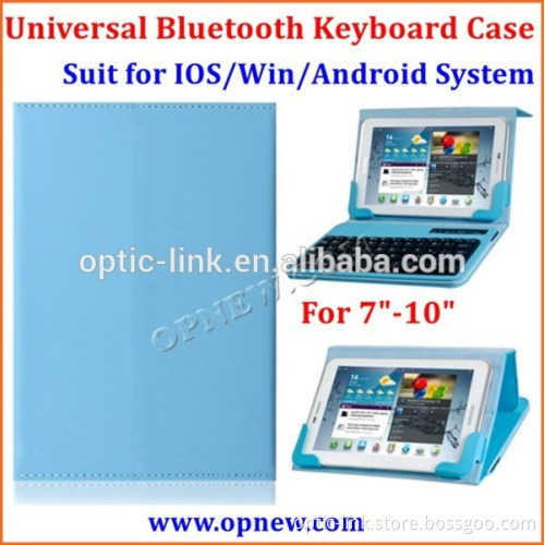 Tablet PC Universal bluetooth keyboard leather case Compatible with Android Win IOS system bluetooth 3.0